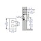 Alfi Brand Brushed Nickel Square Knob 1 Way Thermostatic Shower Mixer AB2601-BN - alternate 4